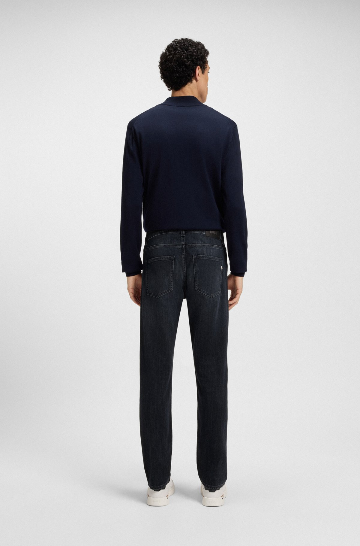 DELAWARE SLIM-FIT JEANS IN BLUE MECHANICAL-STRETCH DENIM - 4