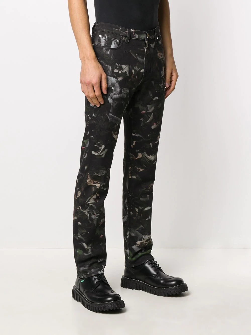 Floral Photo print jeans - 3