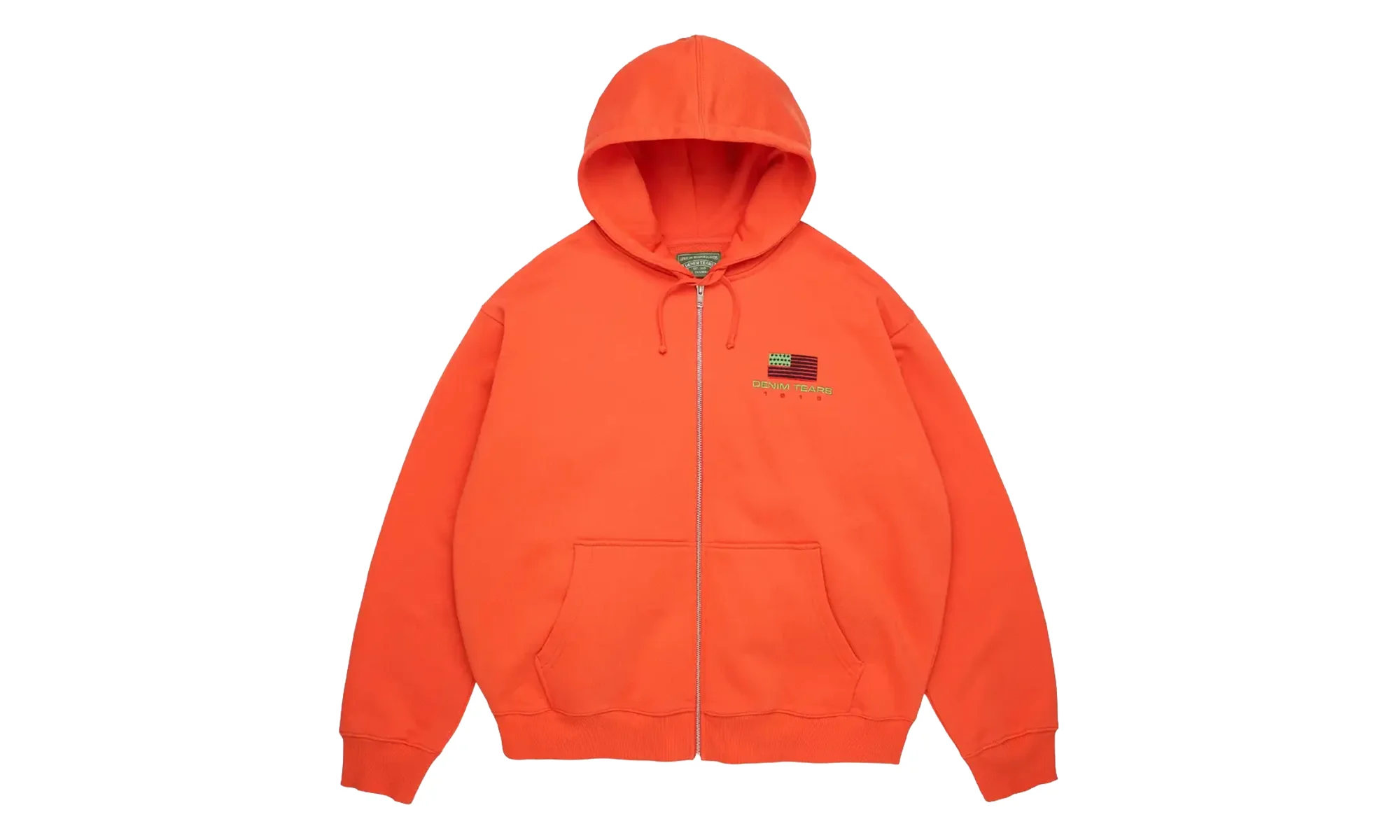Pan African Zip Hoodie "Orange" DT918 - 1