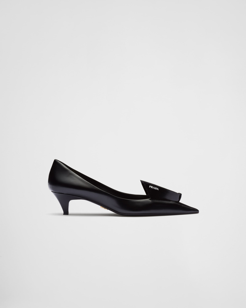 Prada Brushed leather pumps outlook