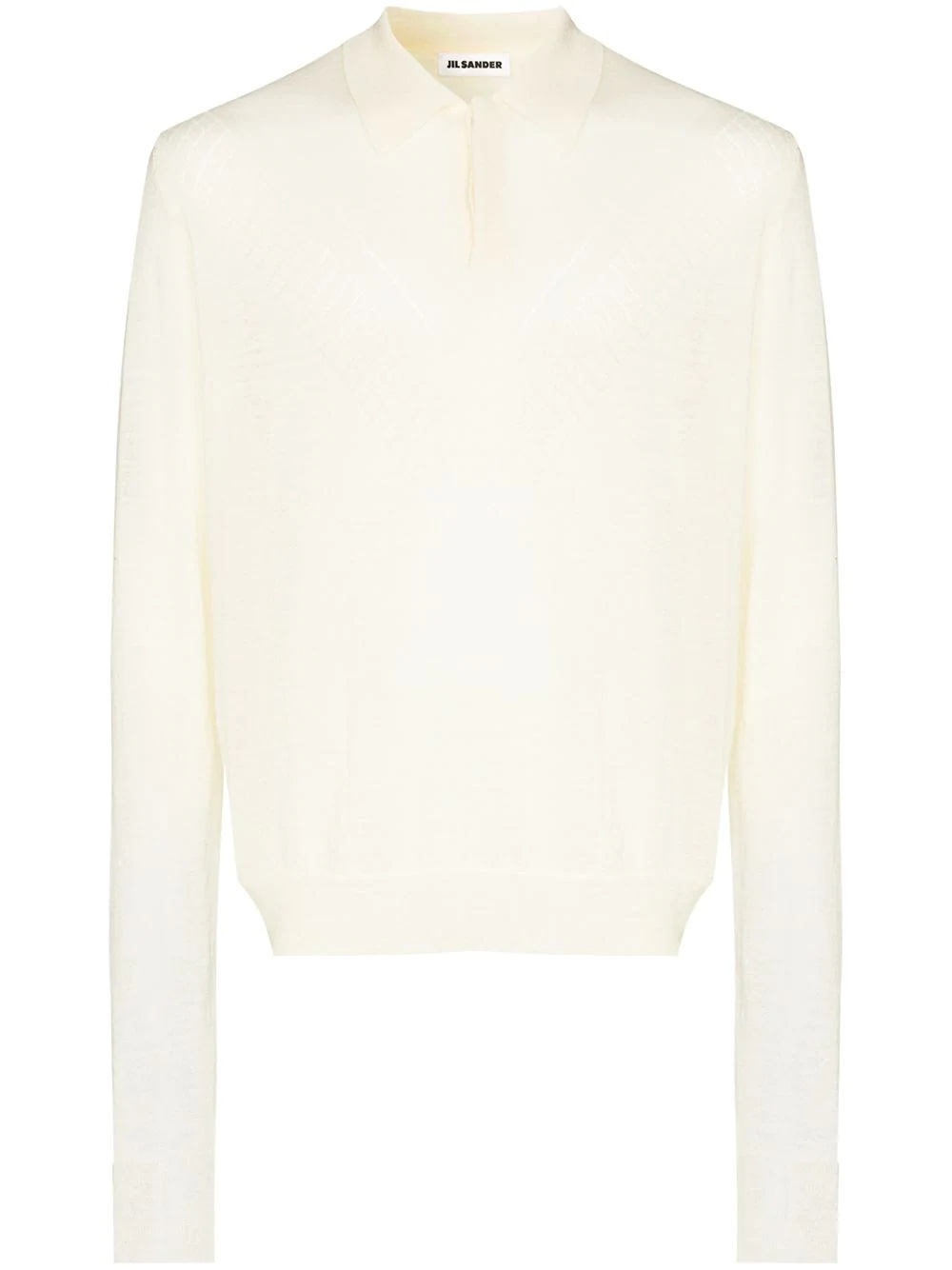 openwork polo jumper - 1