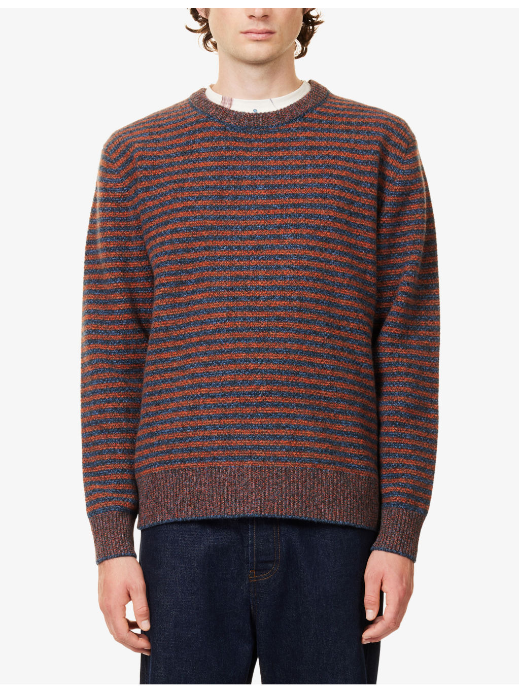 Striped Crewneck Wool Jumper - 3