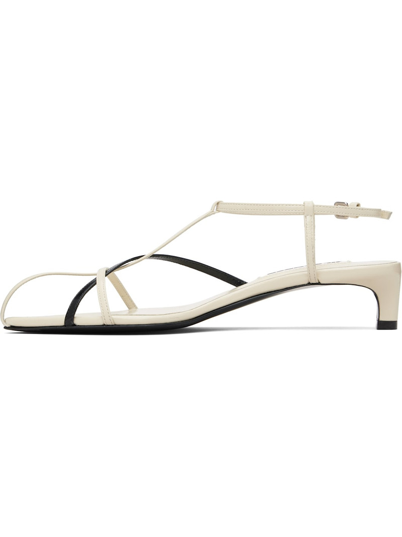 Jil Sander Off-White Cage Low Heeled Sandals outlook