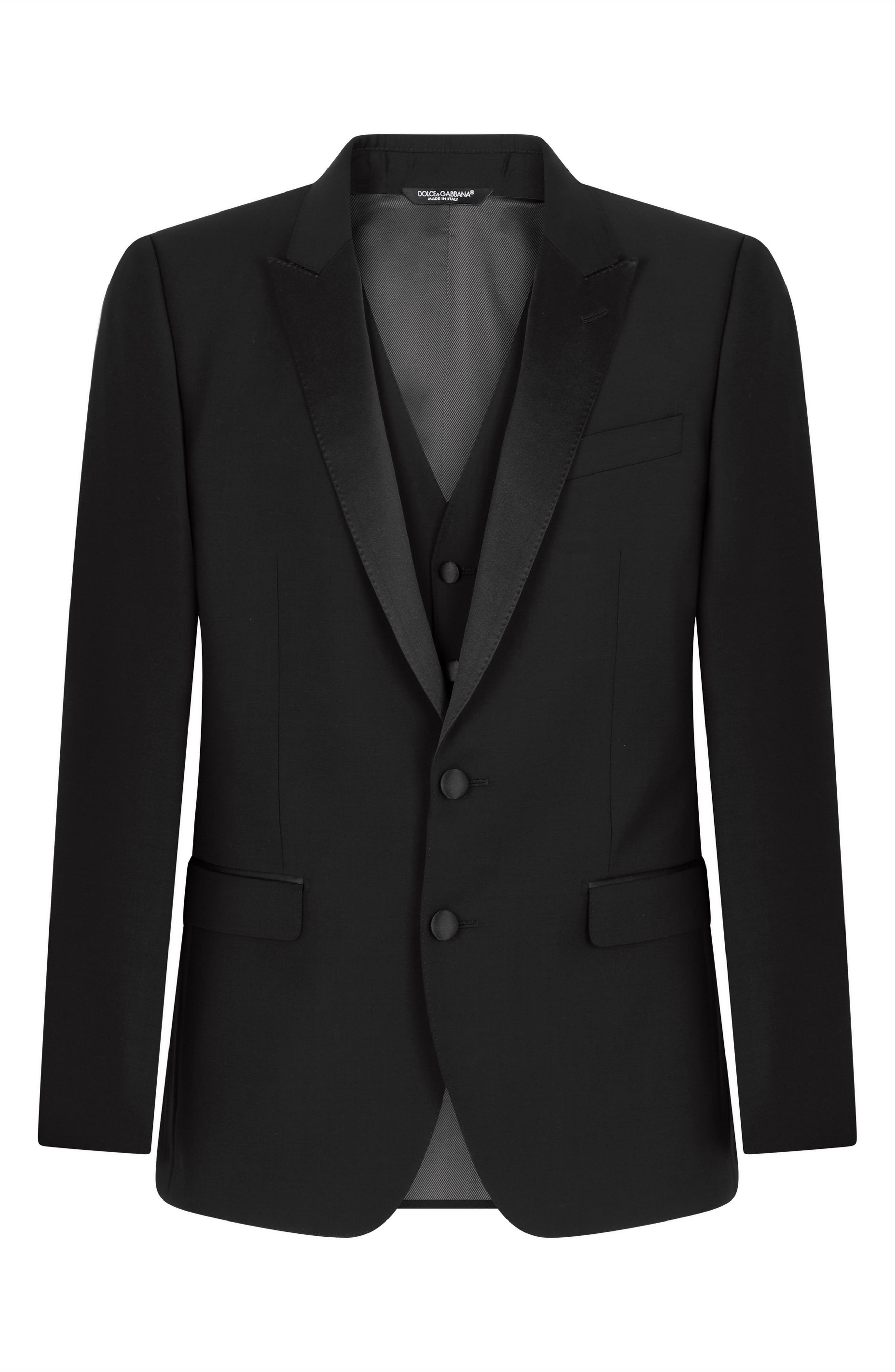 Regular Martini Fit 3-Piece Wool Blend Tuxedo - 3