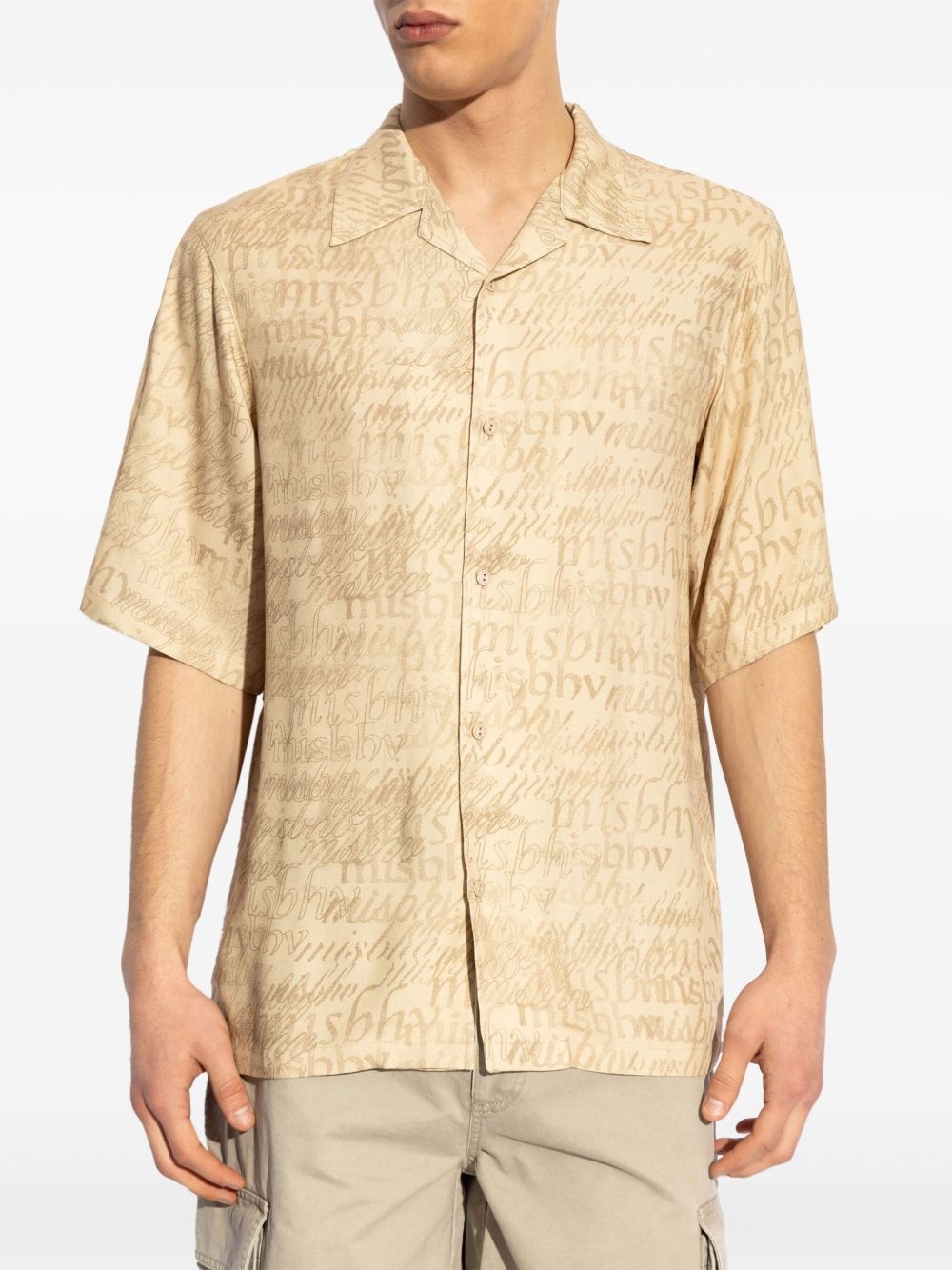 logo-print shirt - 3