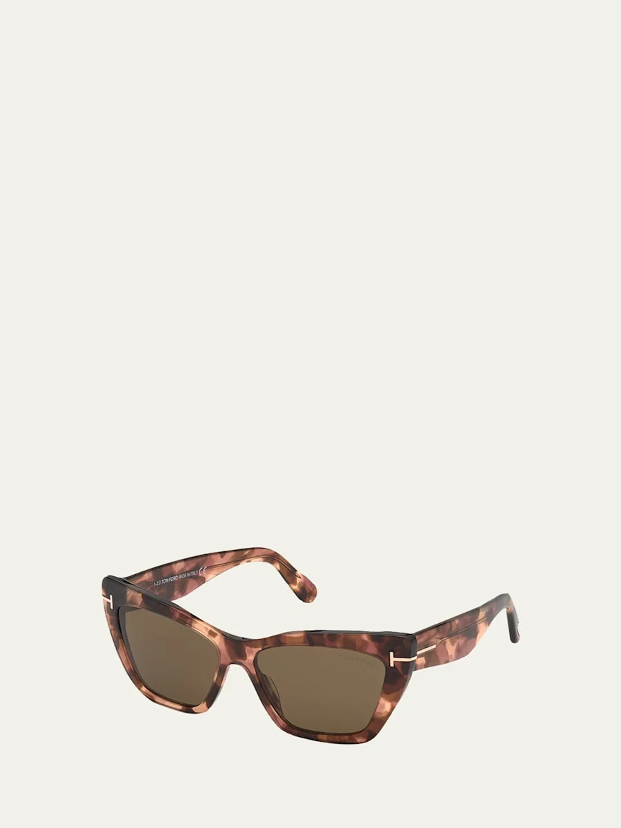 Wyatt Plastic Cat-Eye Sunglasses - 1