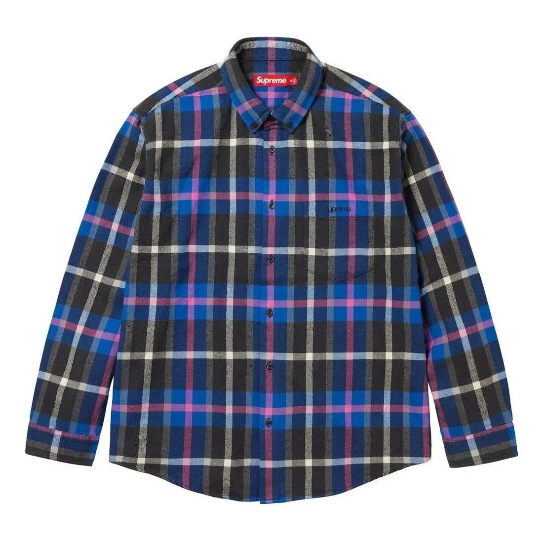 Supreme FW23 Week4 Plaid Flabbel Shirt 'Blue' SUP-FW23-082 - 1