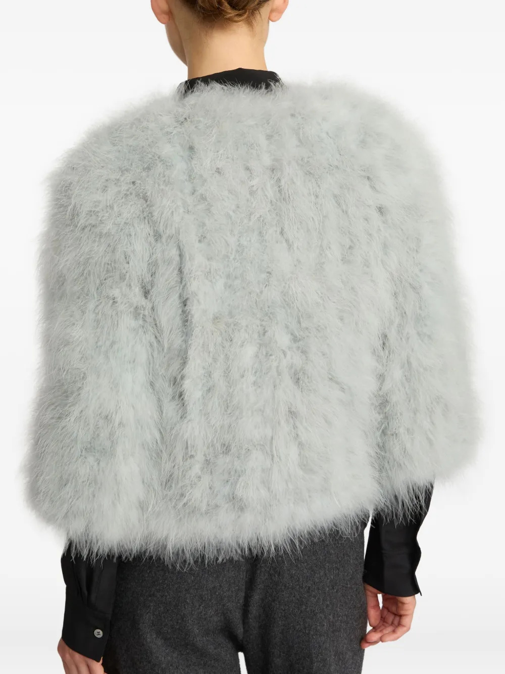 YVES SALOMON - Women Delicate Fluffy Coat - 2