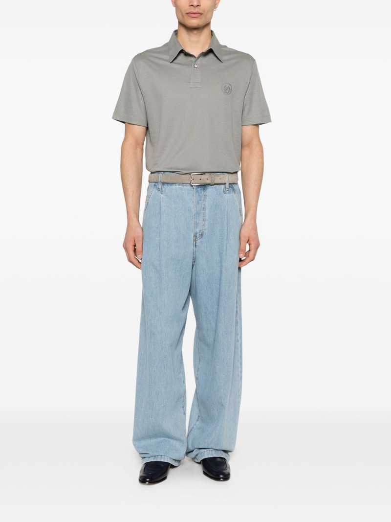 Brioni logo-embroidered polo shirt outlook