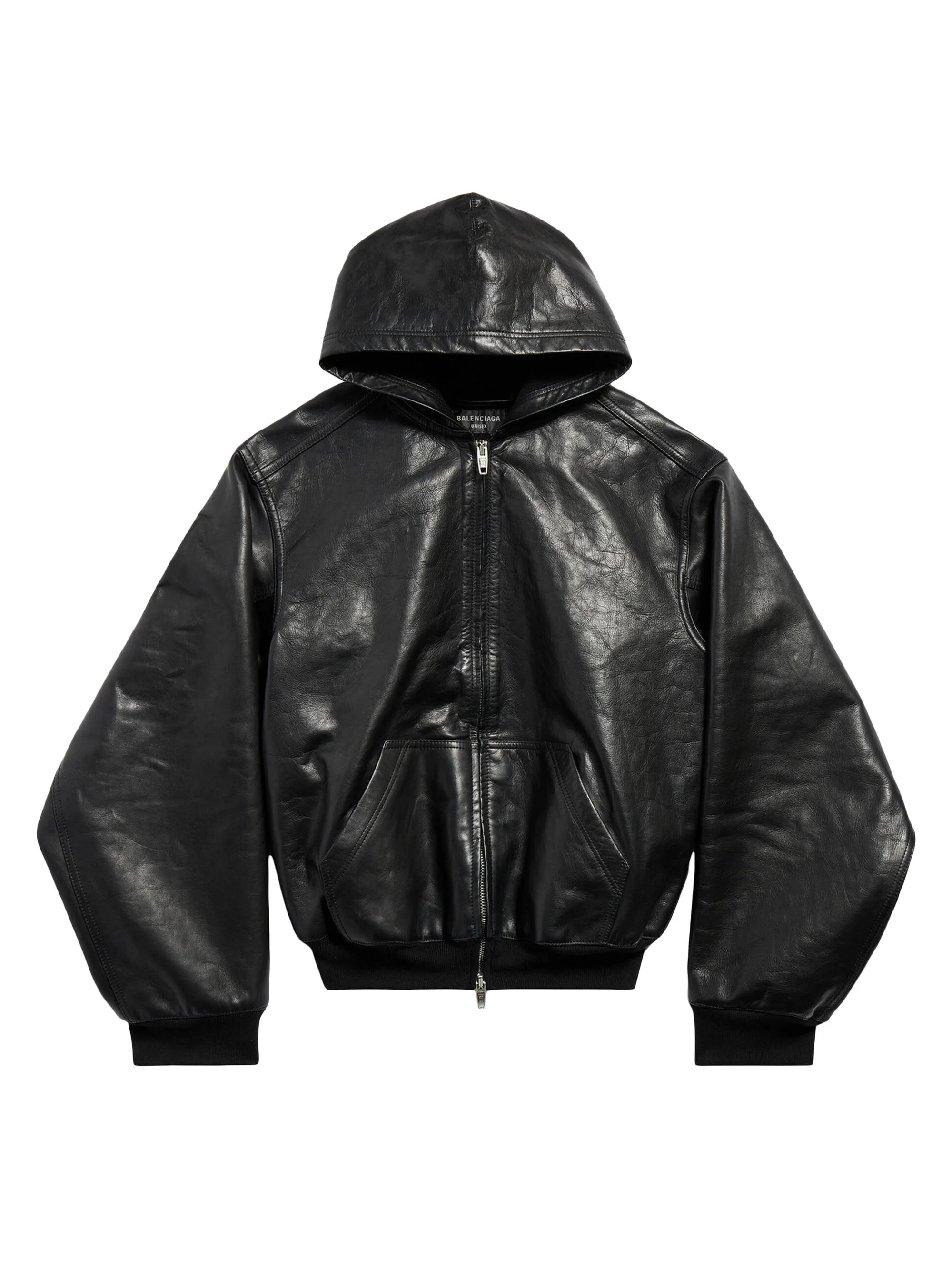 Women's Lined Zip-Up Hoodie Large Fit - Black - 1