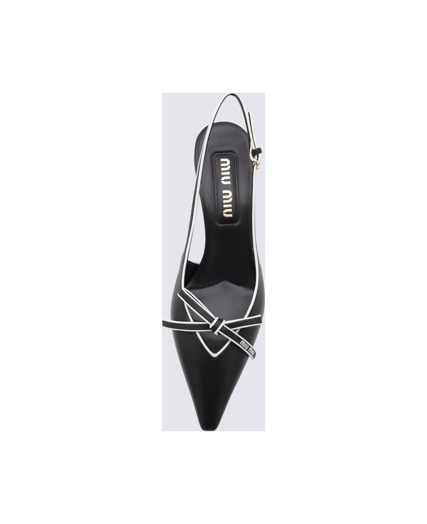 Black Leather Pumps - 3