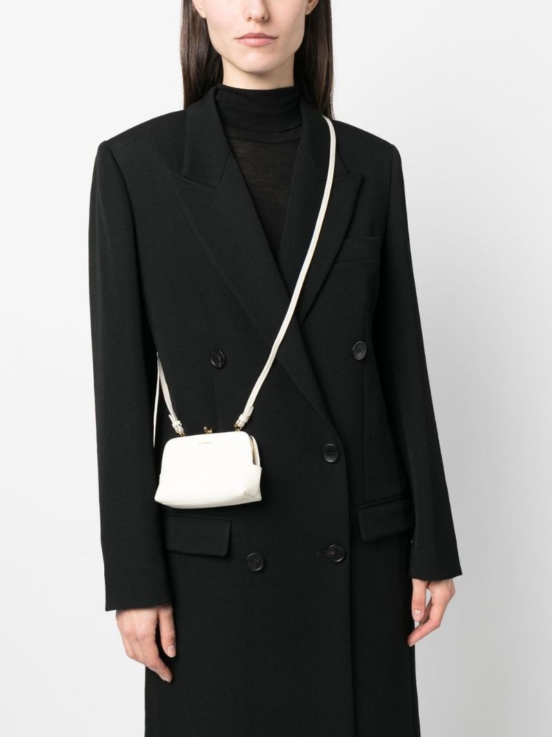 JIL SANDER マイクロコシクロスホティハック J55WG0001P4840 001 Jil Sander Goji Micro Crossbody Bag | Black | FARFETCH