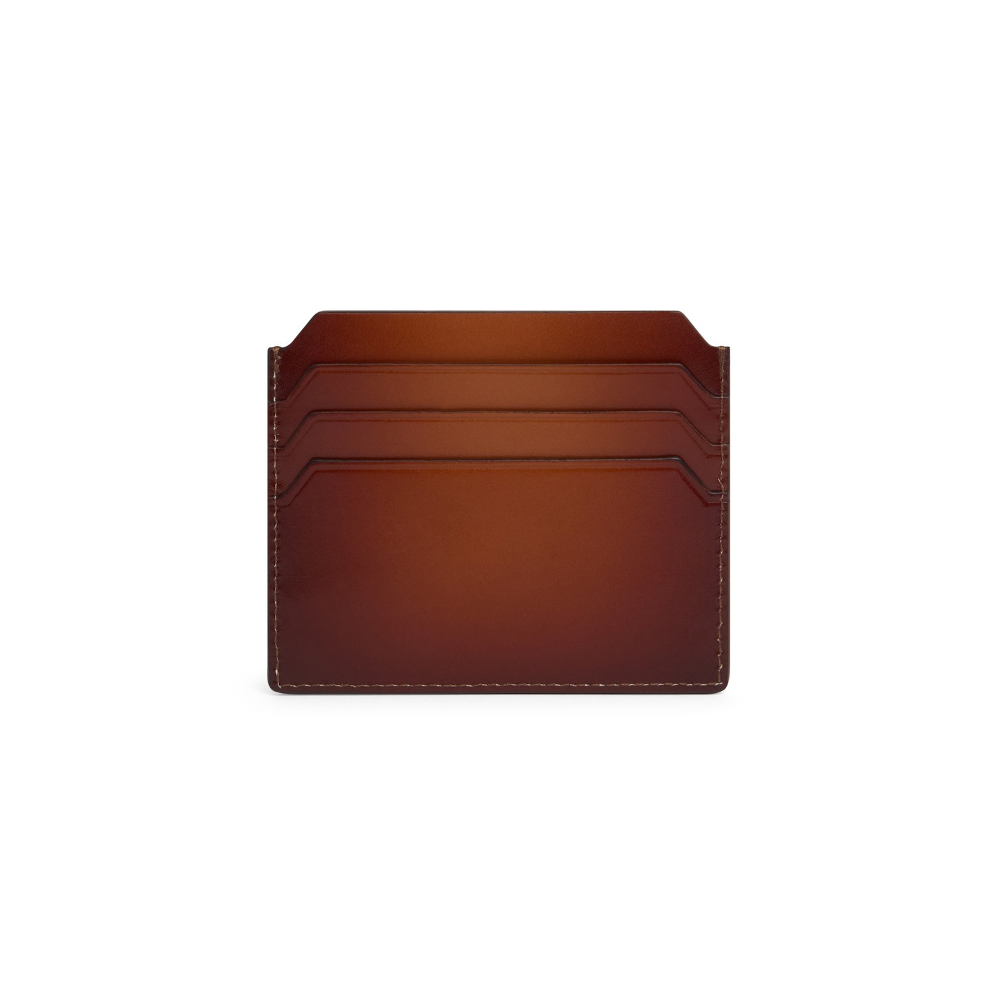 Brown leather credit card holder - 4