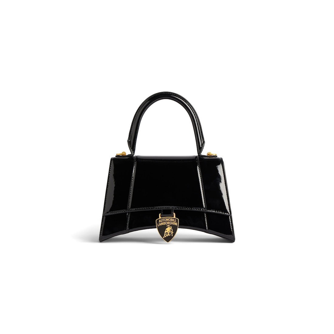 Women's Balenciaga | Automobili Lamborghini Hourglass Handbag Small  in Black - 1