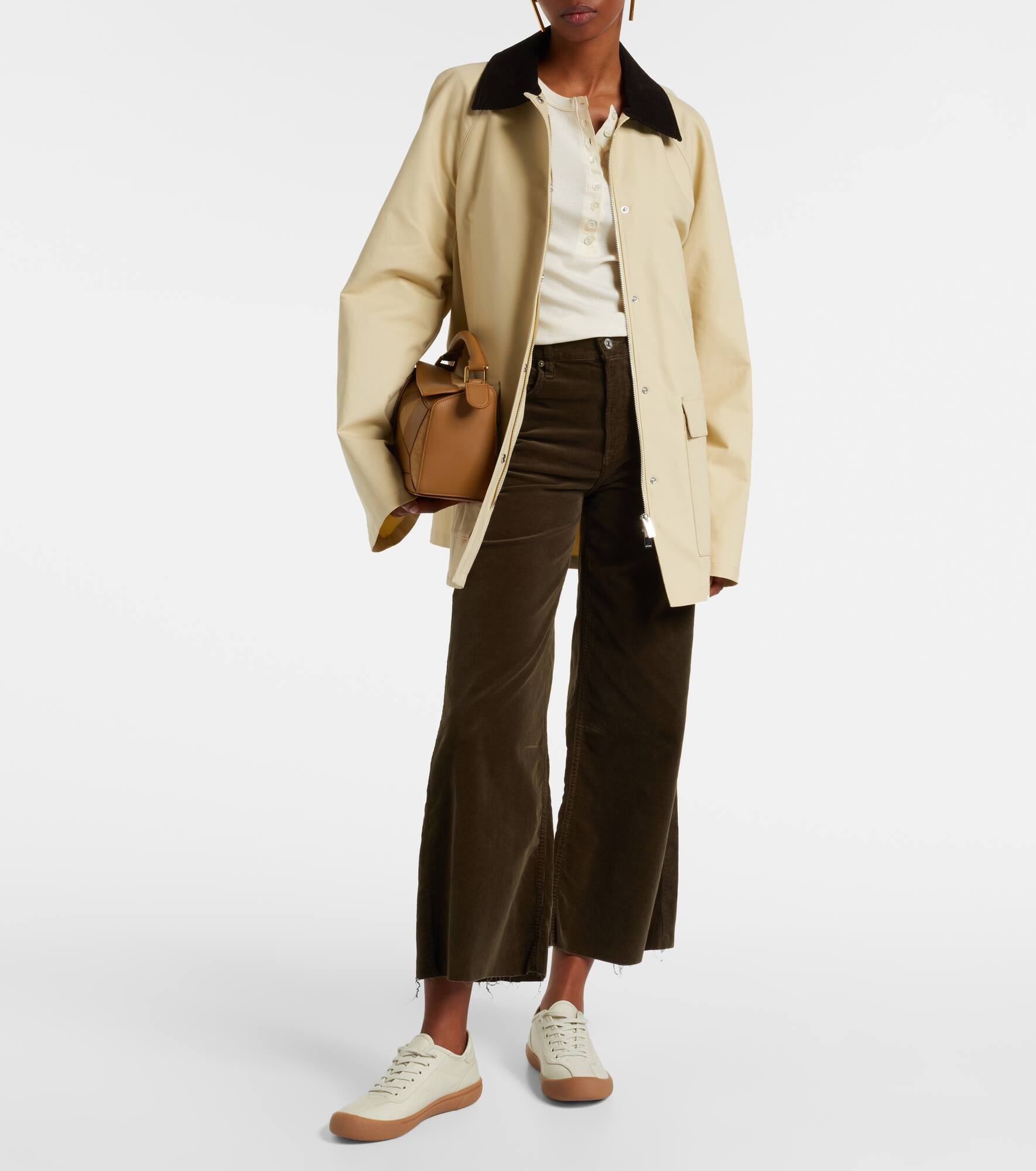 Lyra cotton corduroy wide-leg pants - 2