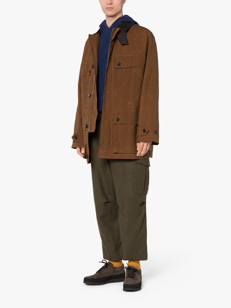 COUNTRY BROWN WAXED COTTON COAT 4