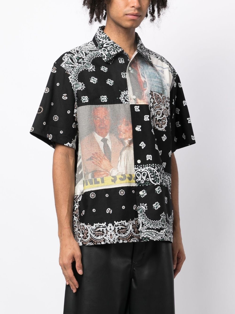 bandana-print cotton shirt - 3