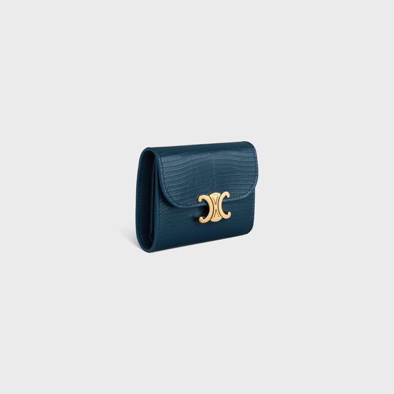 Small Flap Wallet TRIOMPHE IN LIZARD 3