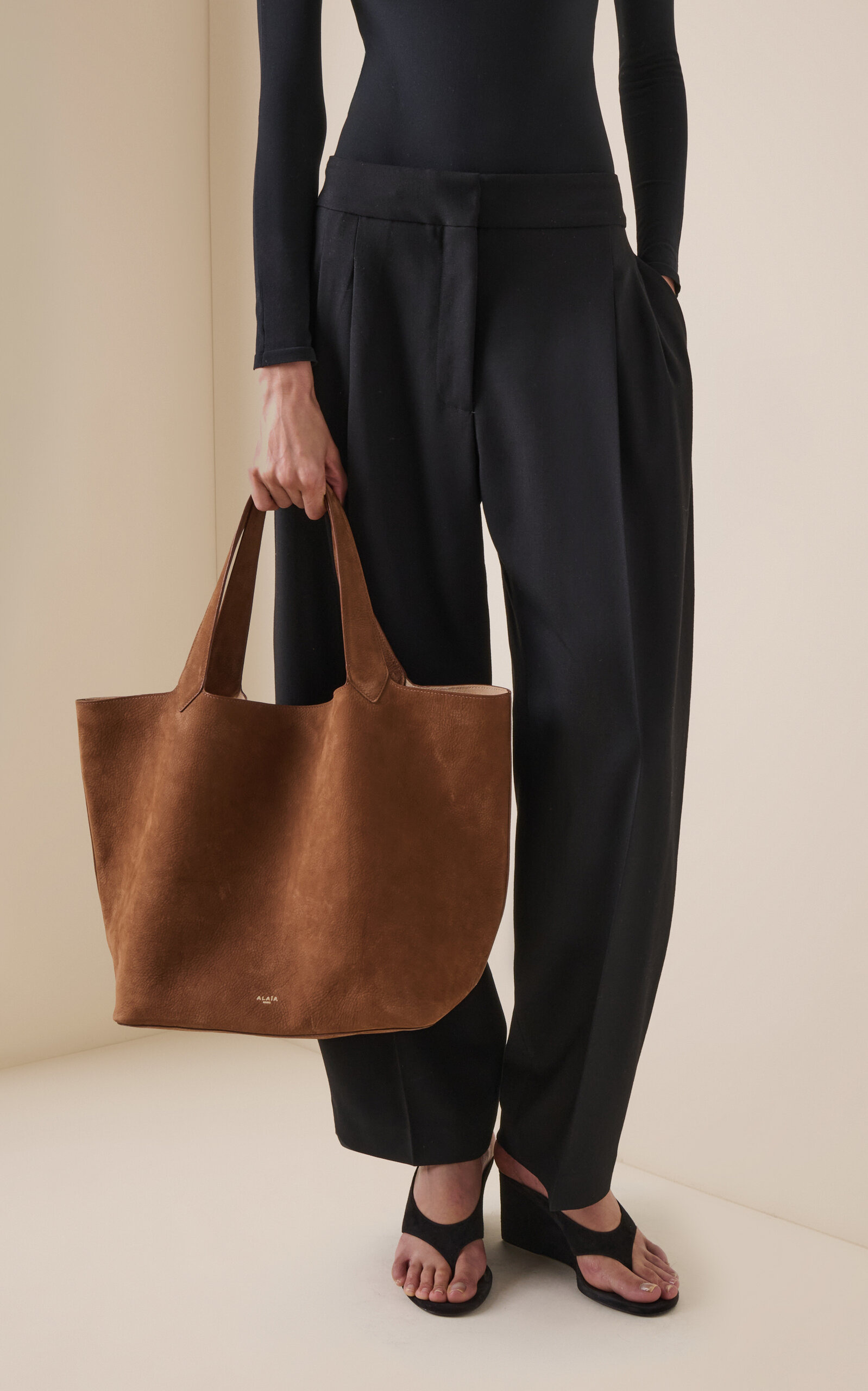 Nubuck Tote Bag brown - 2