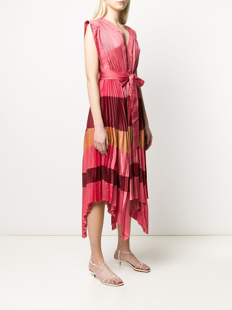 pleated stripe dress 3
