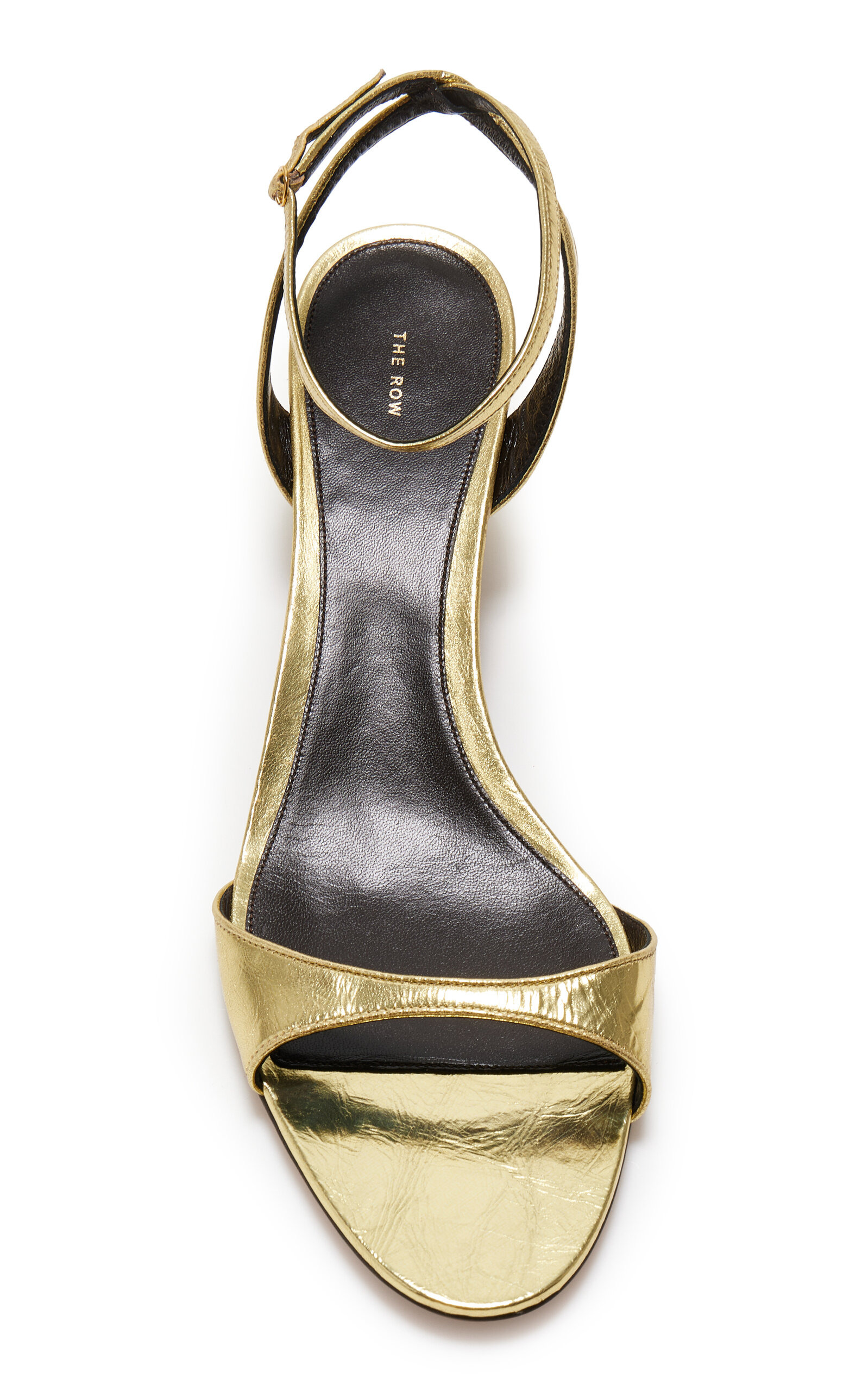 Vika Metallic Leather Sandals gold - 4