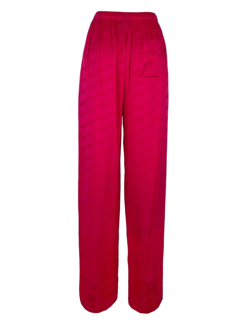BALENCIAGA pleated straight-leg trousers outlook