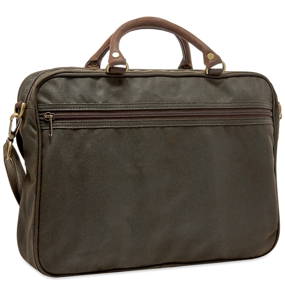 Barbour Wax Leather Briefcase - 2