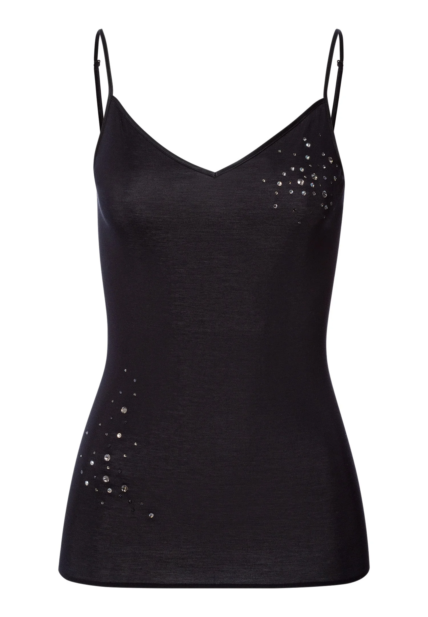 Cotton Seamless Swarovski® Crystal Cotton Camisole - 1