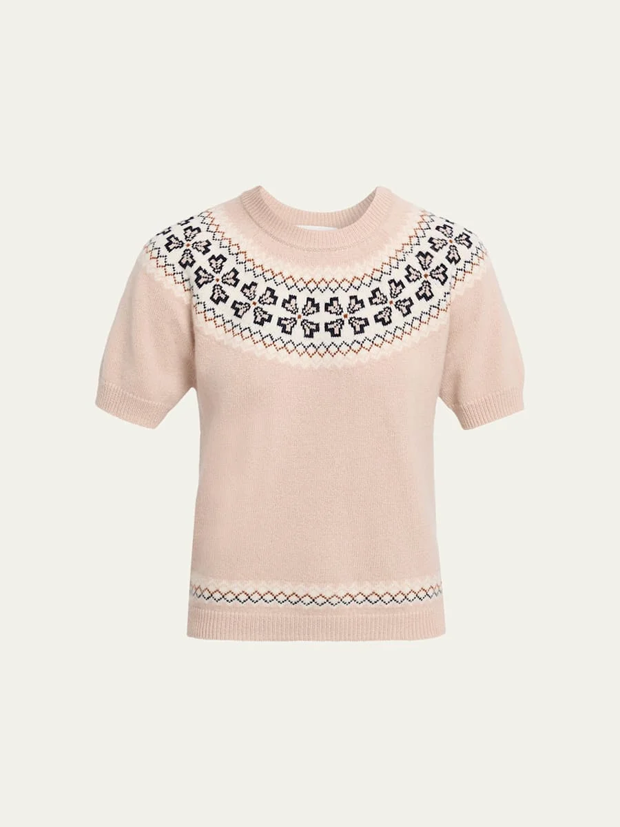 The Short-Sleeve Cashmere Sweater - 1