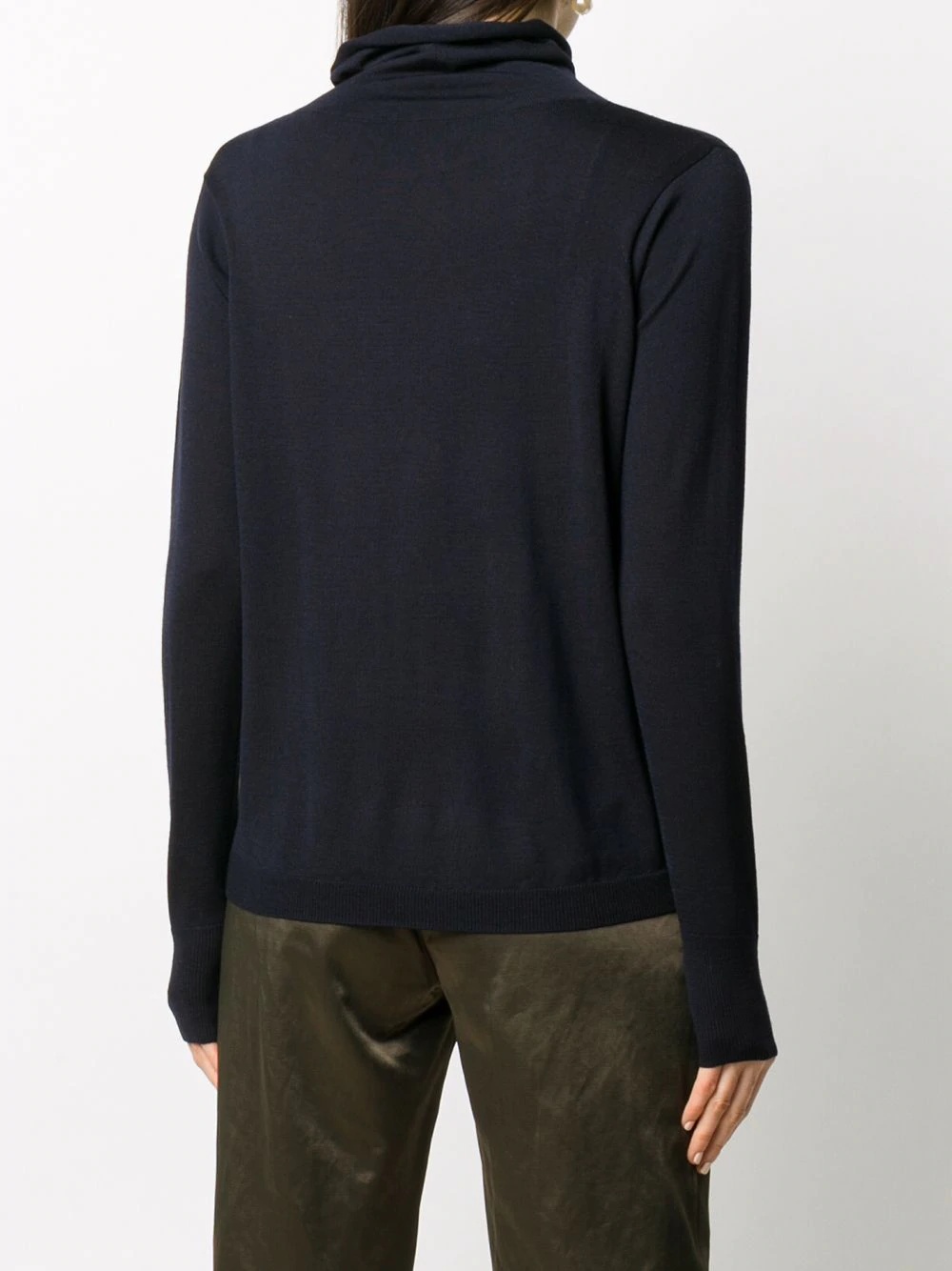 fine-knit roll-neck jumper - 4