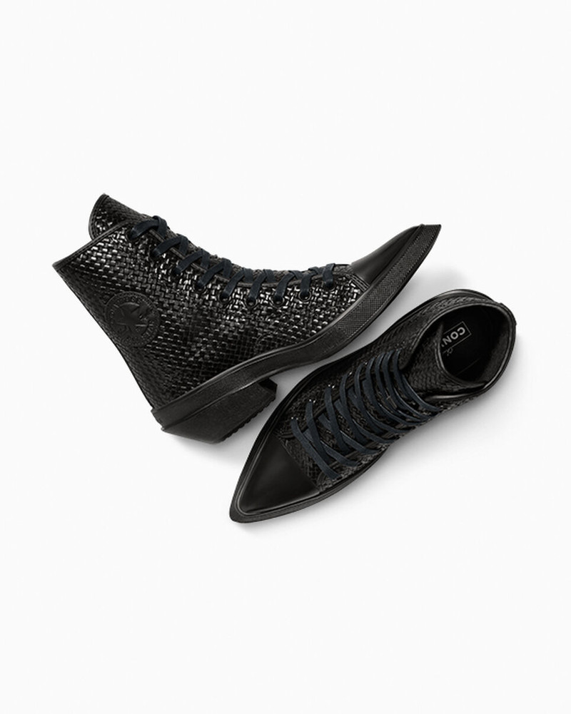Chuck 70 De Luxe Pointed Platform Woven Leather 6