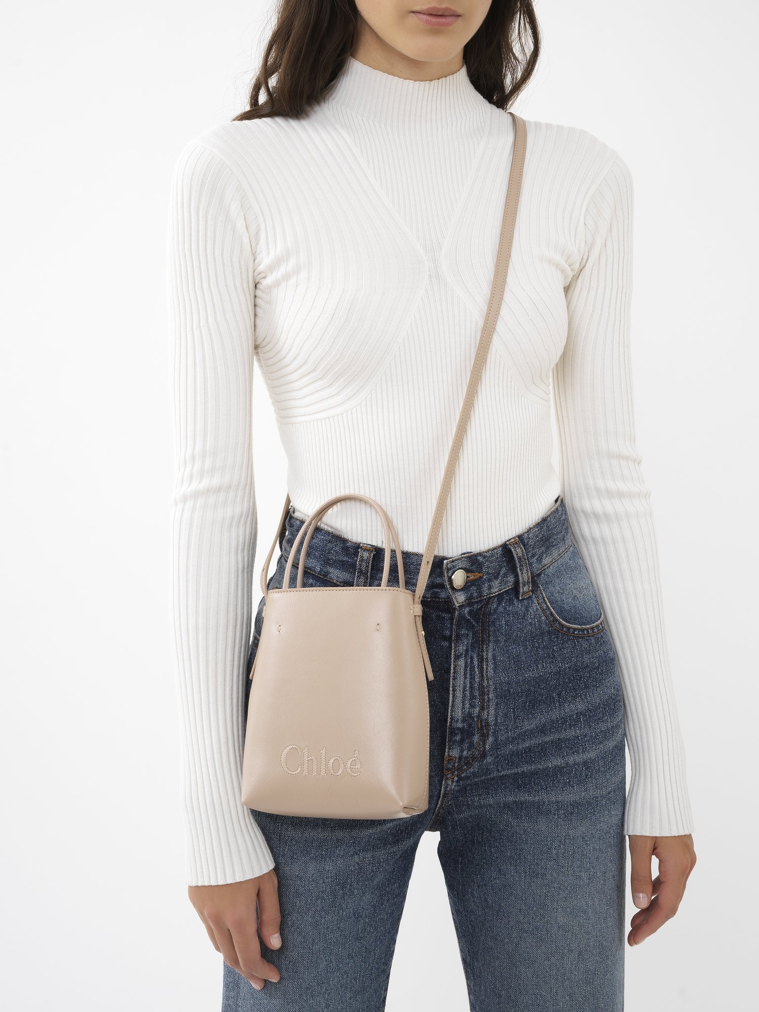 CHLOÉ SENSE MICRO TOTE BAG - 6