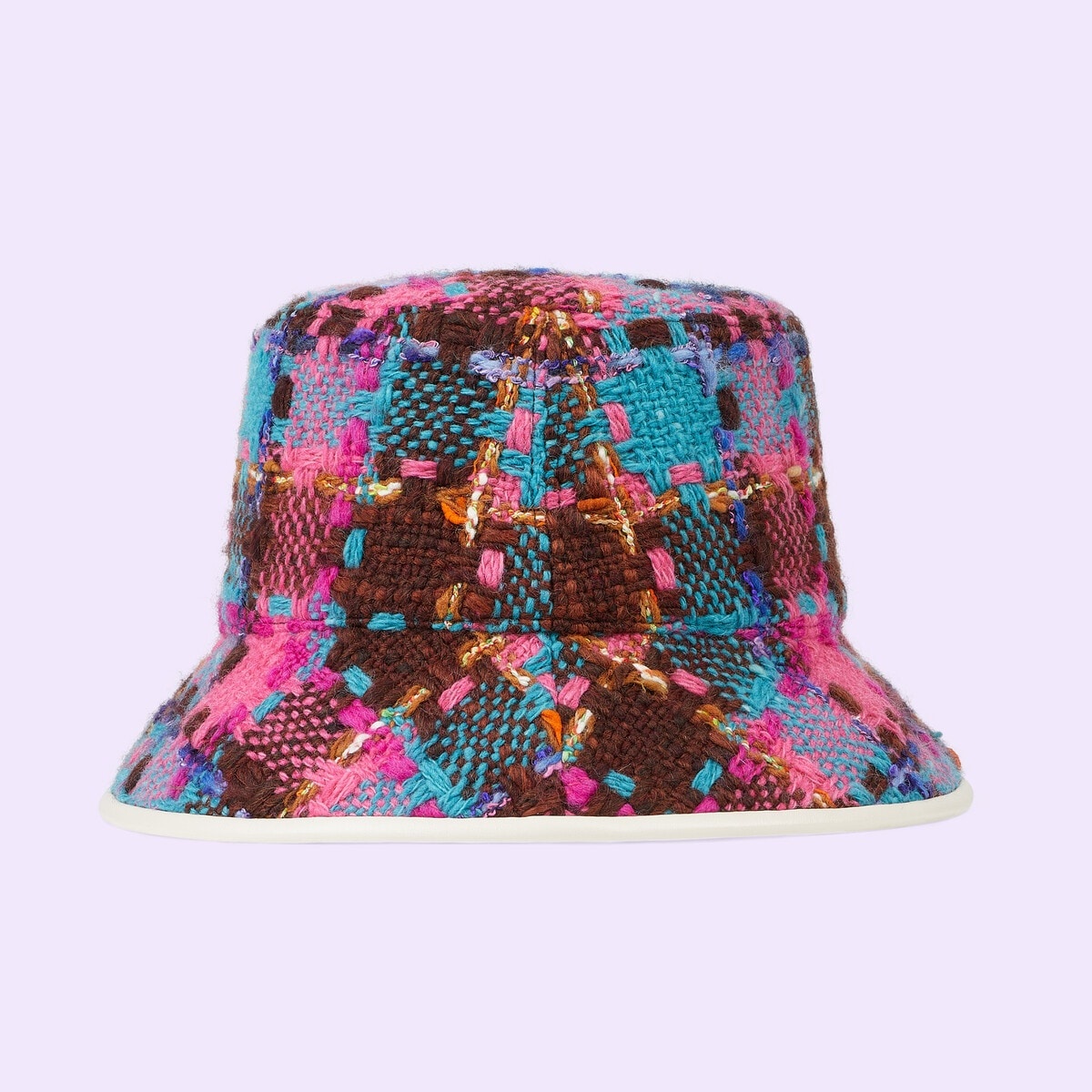 Check tweed bucket hat - 2