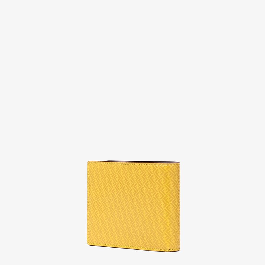 Yellow leather bi-fold wallet - 2