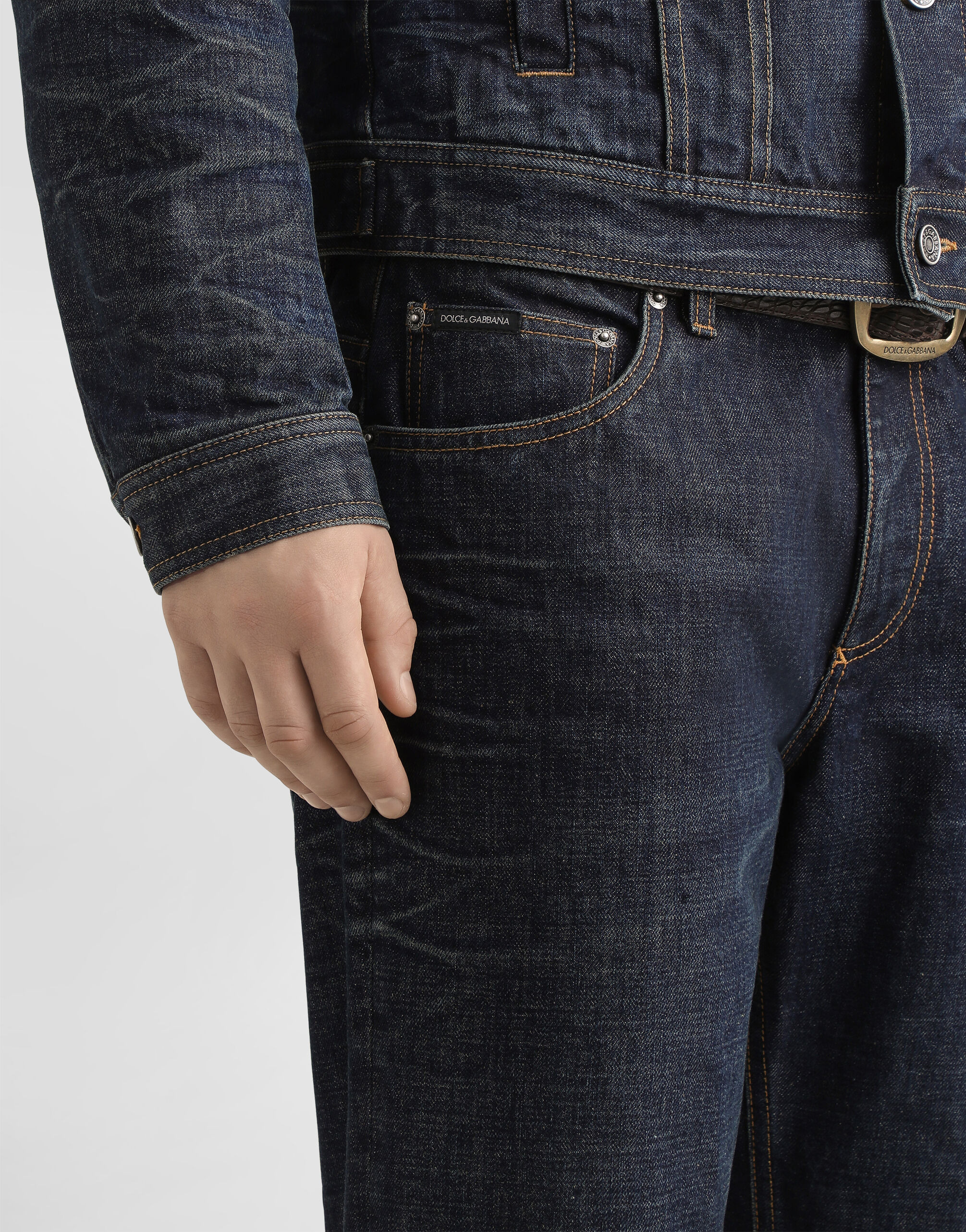 Loose cotton denim jeans - 4