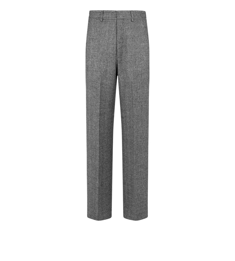 SHARKSKIN HERRINGBONE DOUBLE SPLITTABLE PANT 1