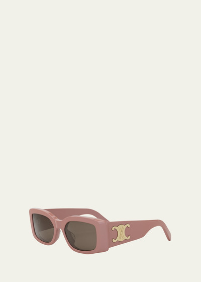 CELINE Triomphe Acetate Rectangle Sunglasses outlook