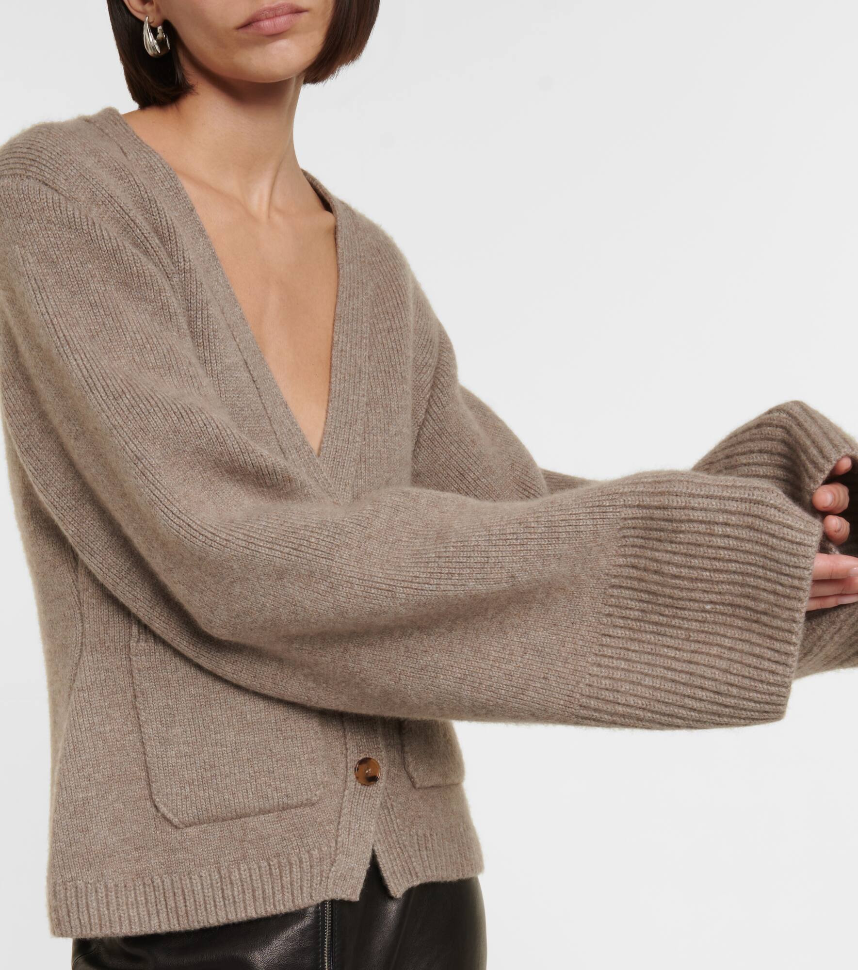 Scarlet cashmere-blend cardigan - 5