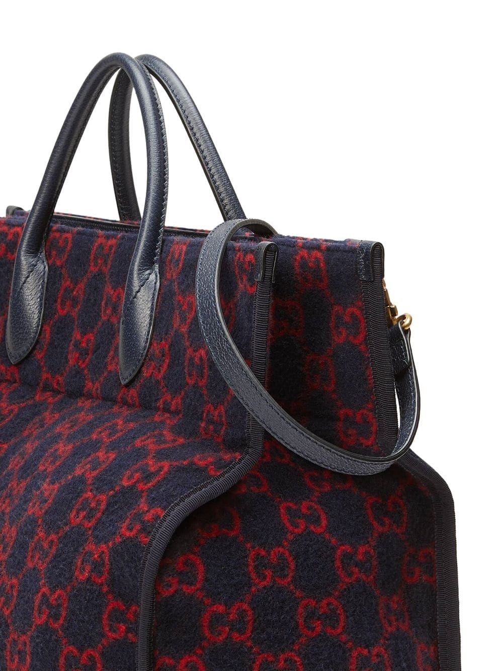 monogram print tote bag - 3