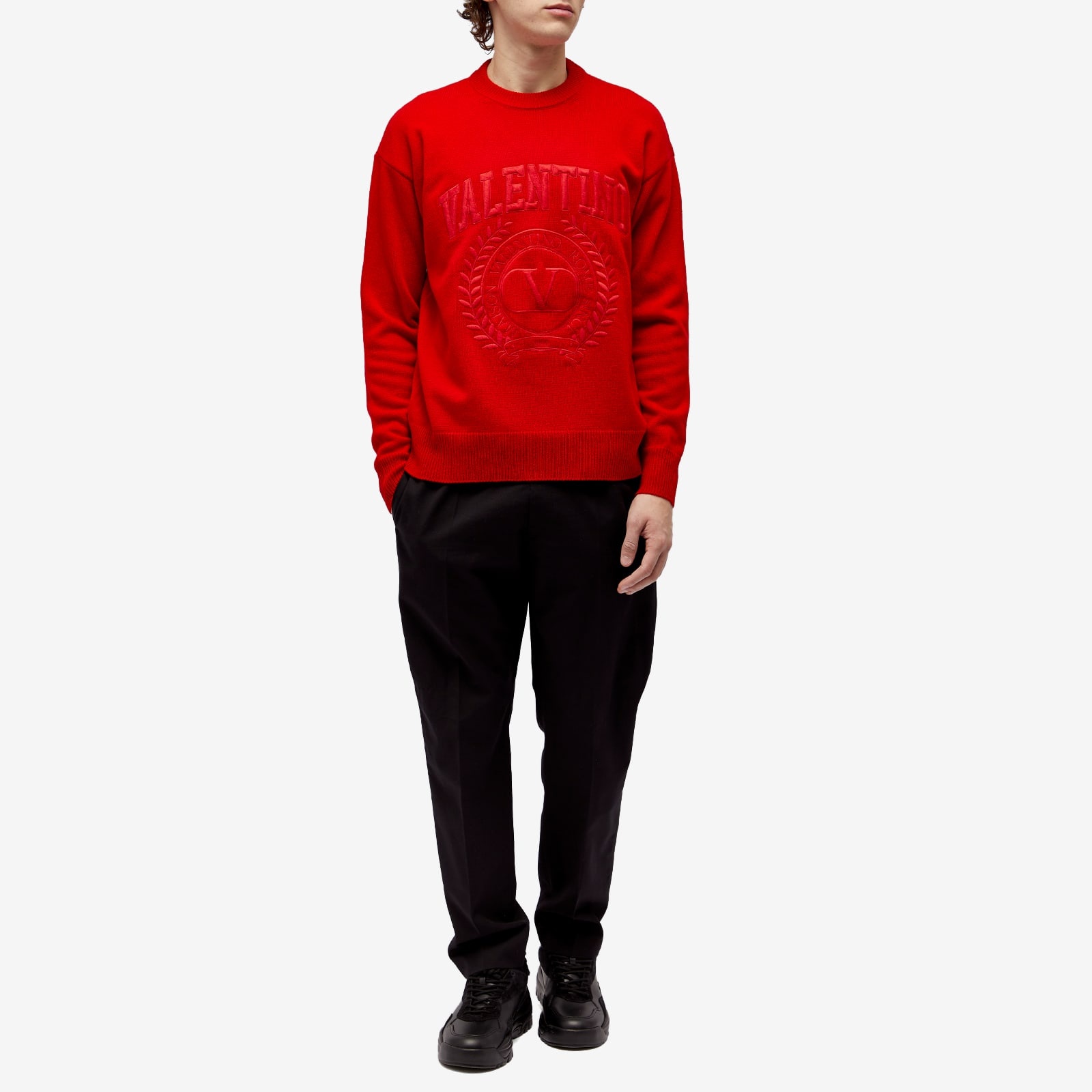 Valentino Crest Crew Sweater - 4