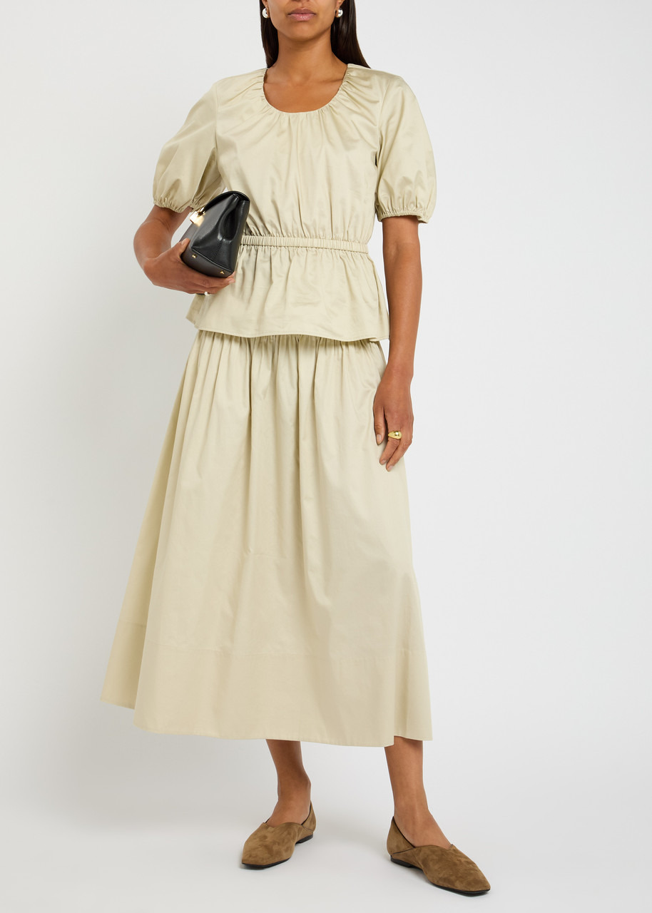 Joseph Merlin Pleated Cotton-sateen Blouse - 4
