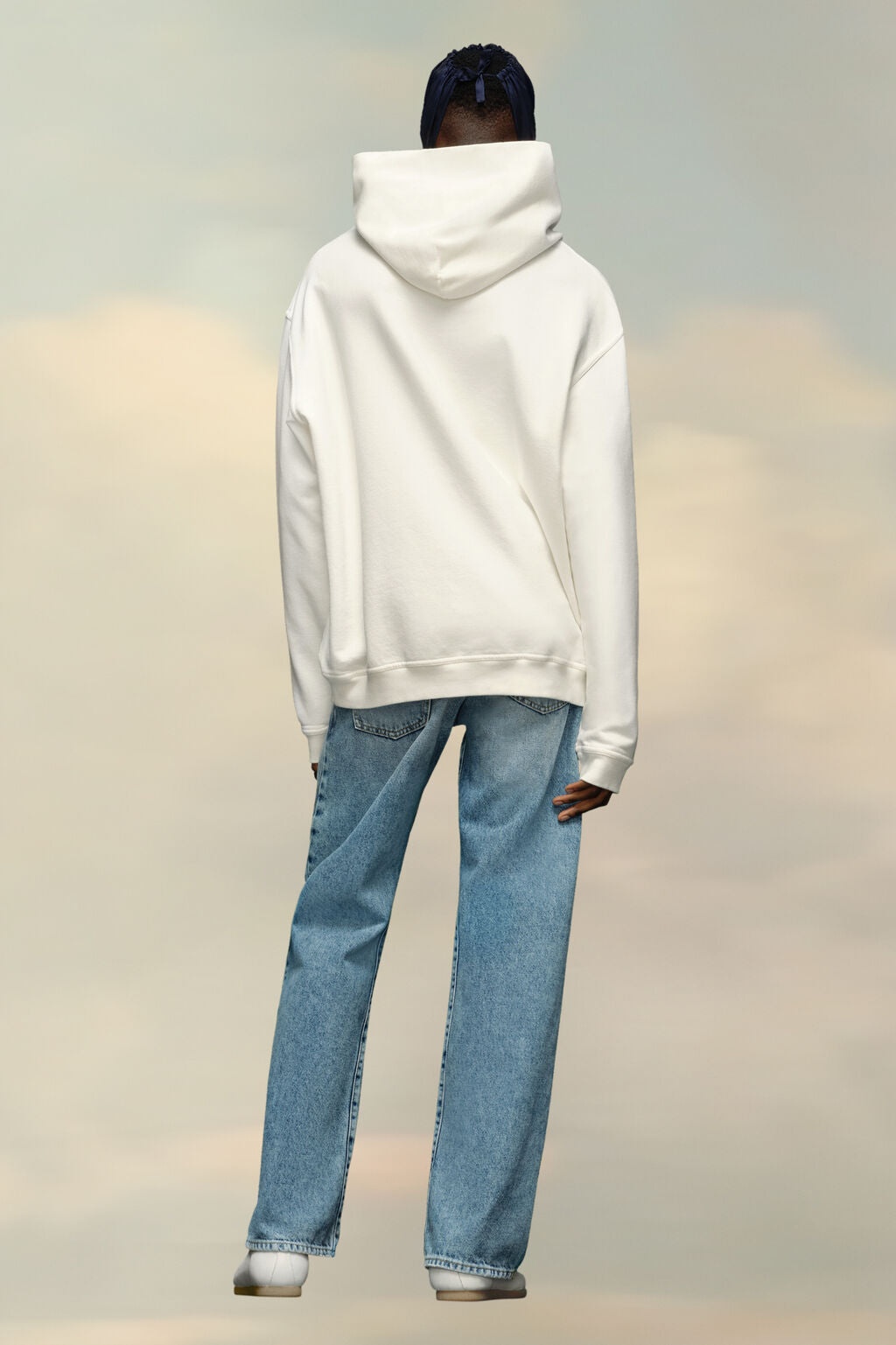 Hooded Sweatshirt White - 4