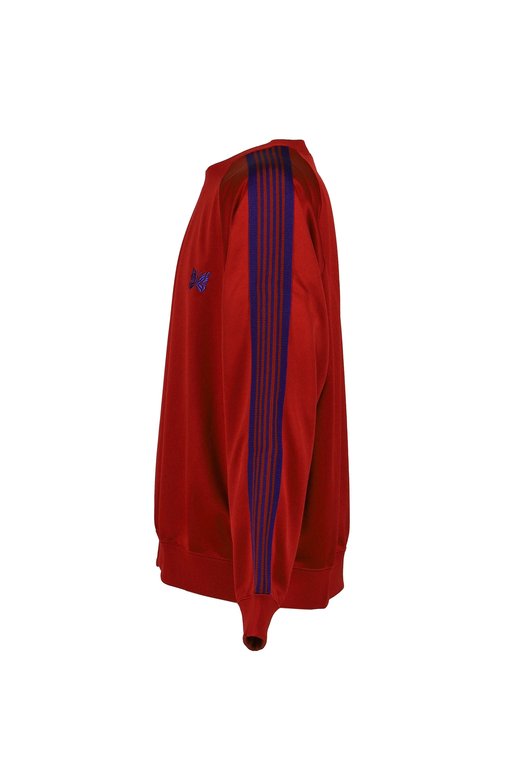 TRACK CREW NECK SHIRT - POLY SMOOTH / RED - 7