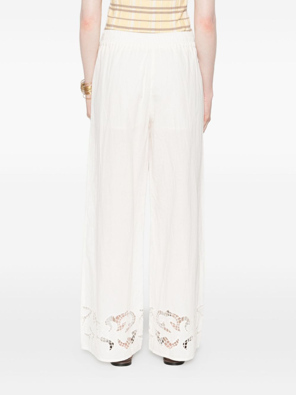 Tanya embroidered eyelet trousers - 4