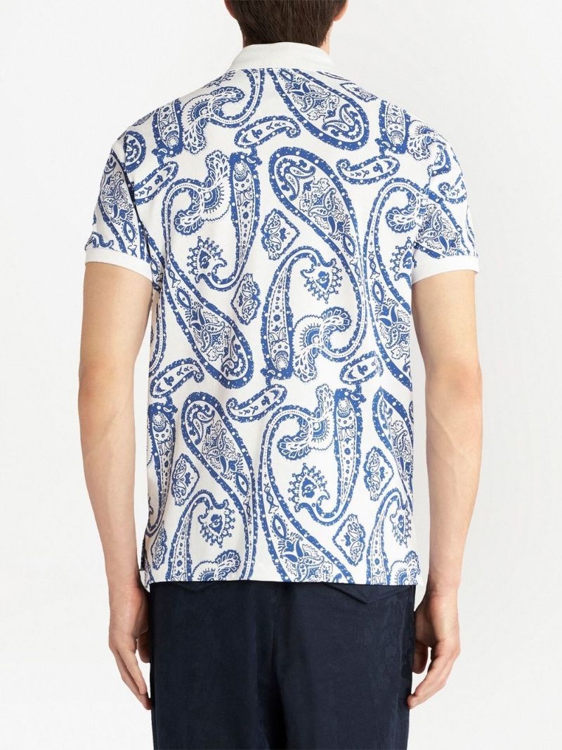 paisley-print polo shirt - 3