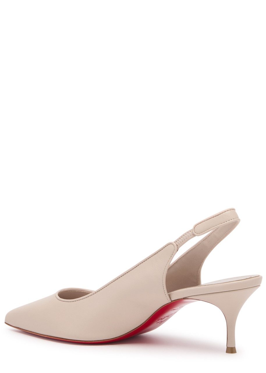 Christian Louboutin Sporty Kate 55 Leather Slingback Pumps - 2