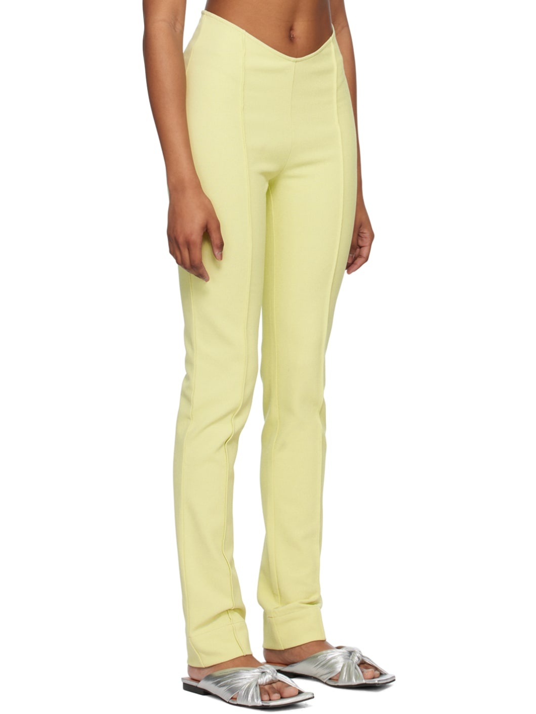 Green Slim-Fit Trousers - 2