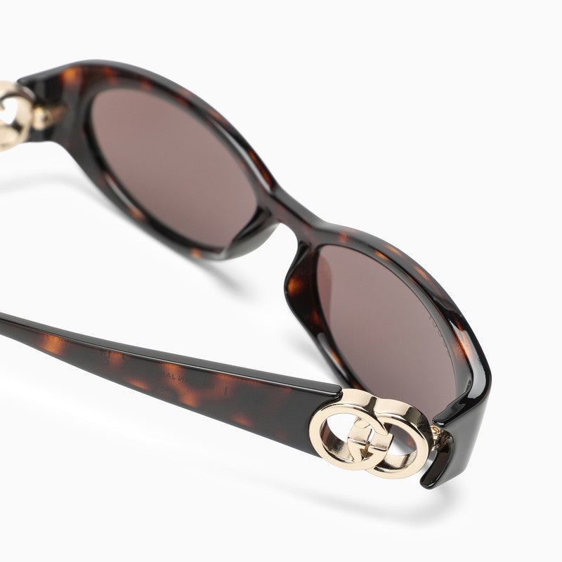 Gucci Tortoiseshell Oval Sunglasses Women - 3