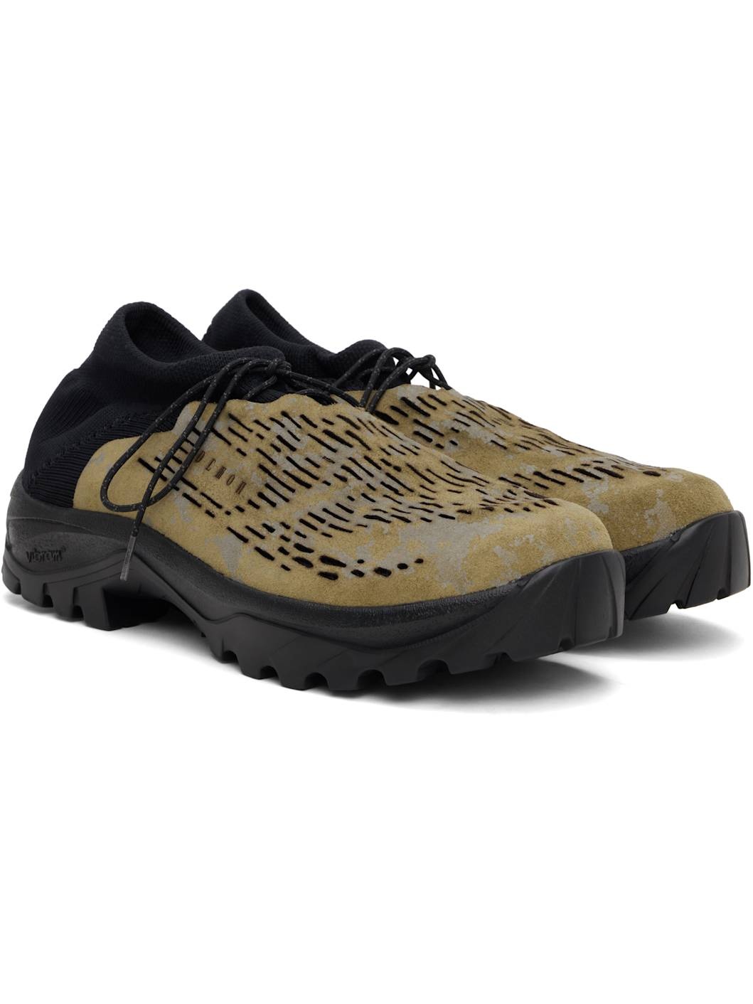 SSENSE Exclusive Black & Khaki Cambriana Sneakers - 4