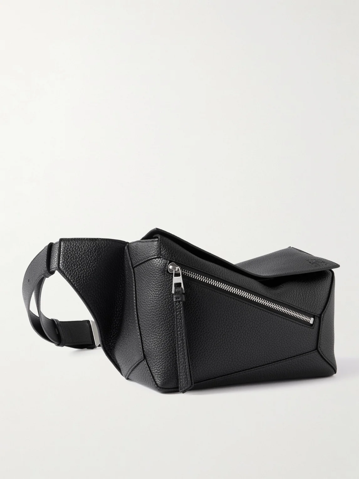 Puzzle Edge Small Full-Grain Leather Belt Bag - 1